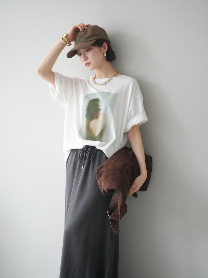 [SET]ブラーアートフォトTシャツ+選べるアクセセット(2set)