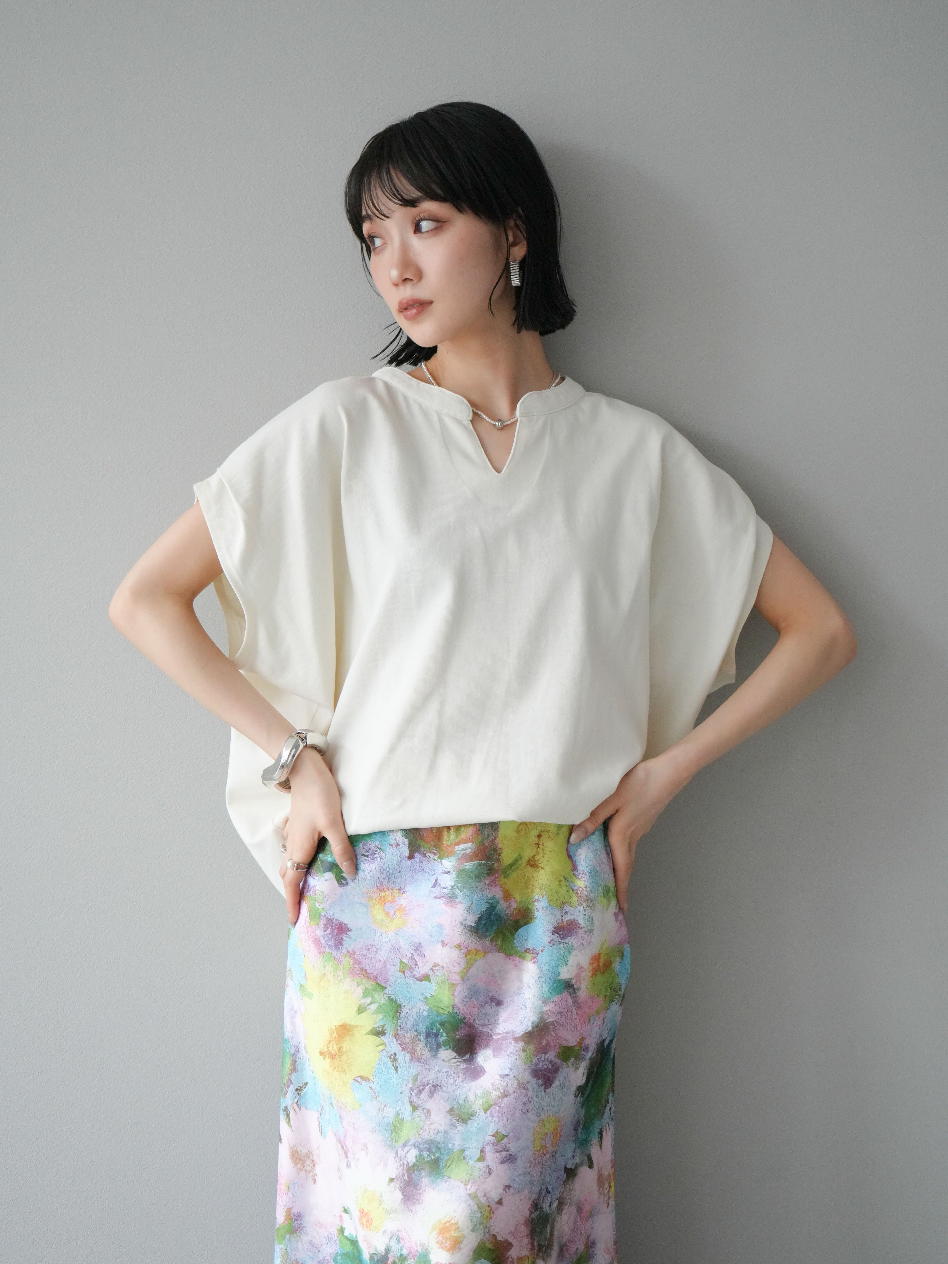 超美品！！とてもかわいいコーディネート0サイズモックネックと00サイズスカート 超美品！！とてもかわいいコーディネート0サイズモックネックと