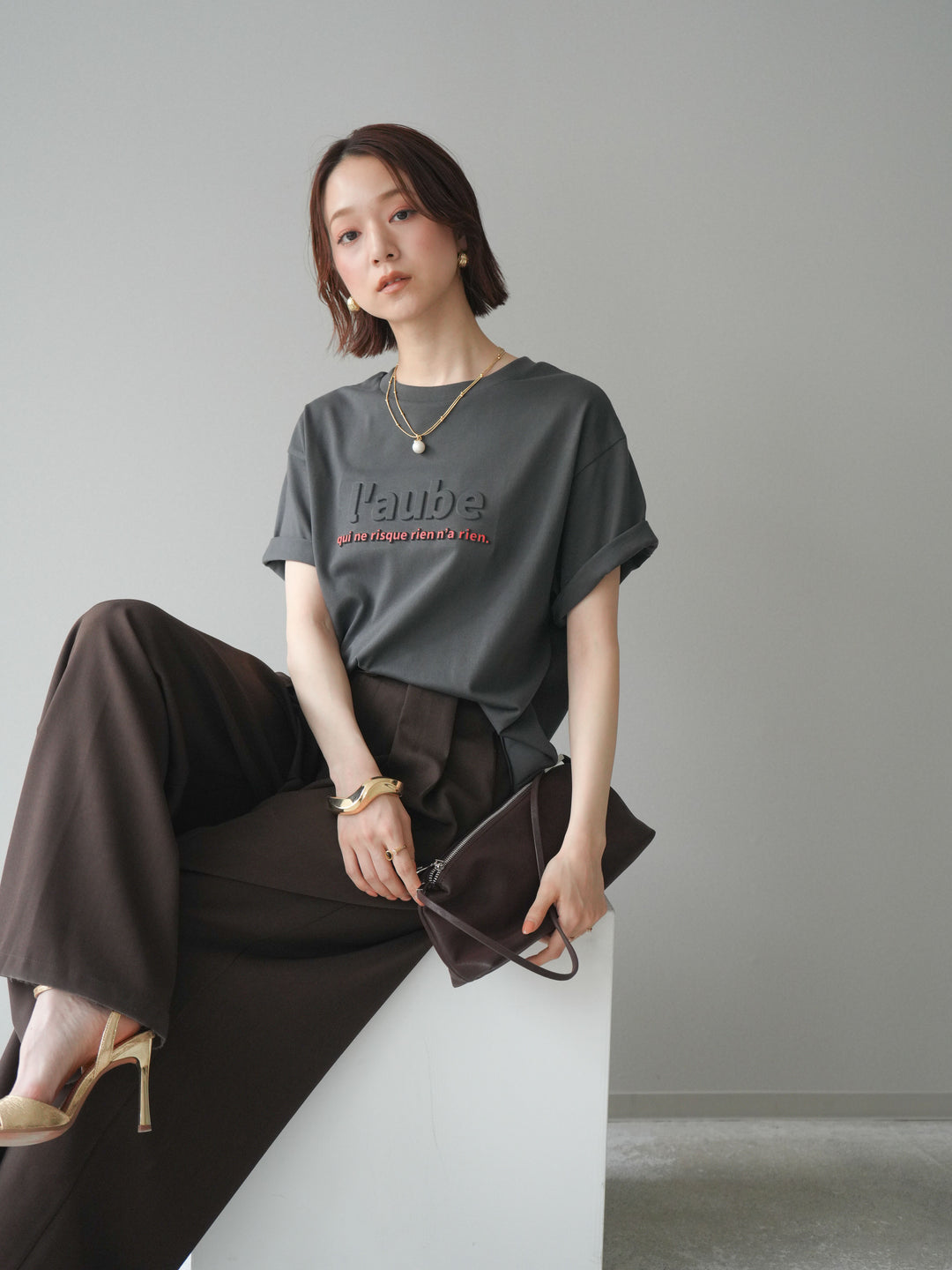 [SET]エンボスロゴTEE+選べるアクセセット(2set)