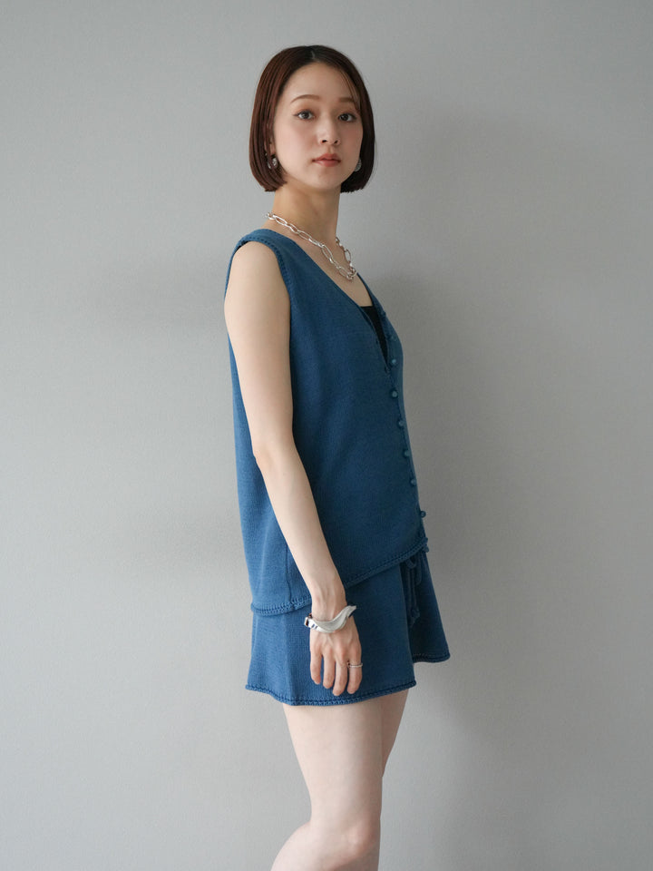 [SET]ニットベスト＆ショートパンツSET UP(2set)