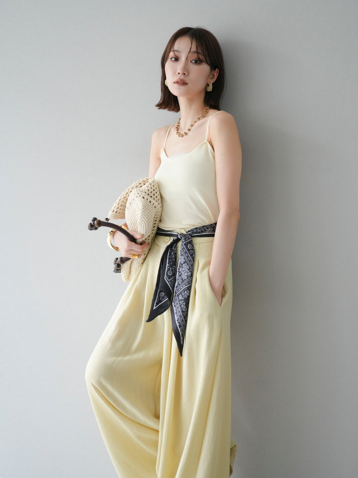 [予約]レーヨンニットキャミソール/アイボリー