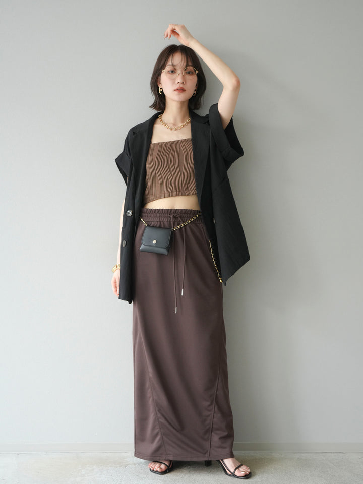 [SET] 毛衣長裙+毛衣長裙（2件套）