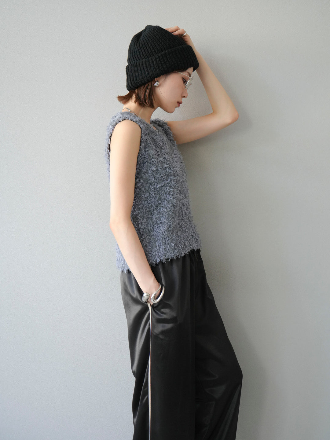 [予約]ニットビーニー/ブラック