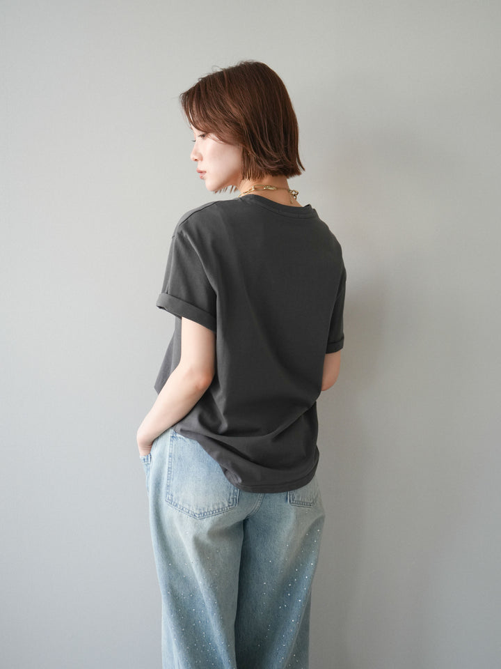 [予約]ドッグフォトTEE/charcoal
