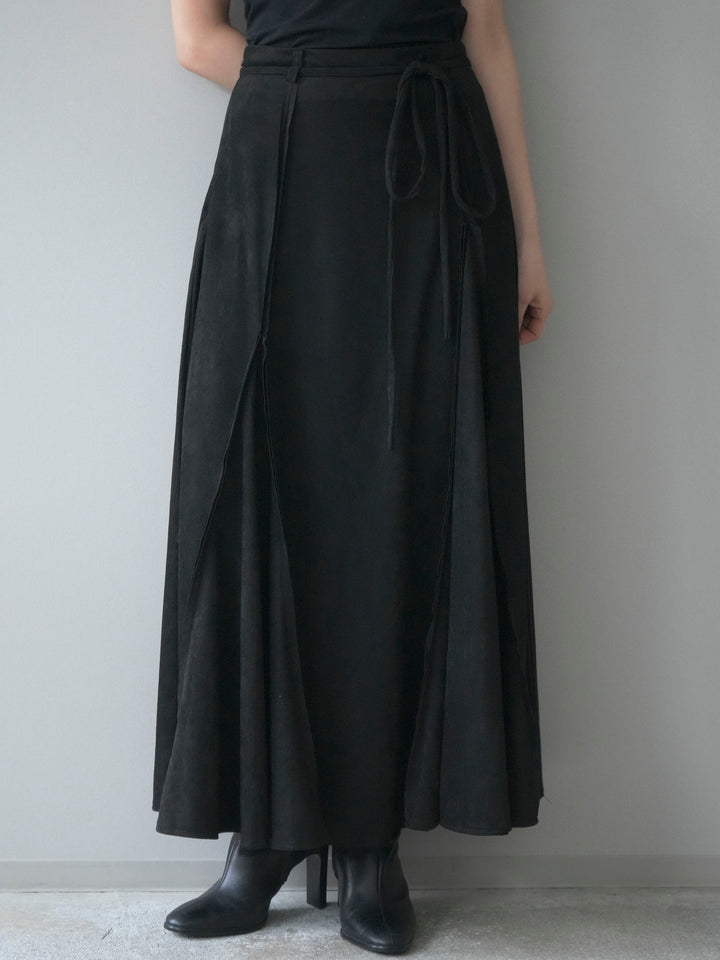 [予約]スエードマーメイドスカート/black