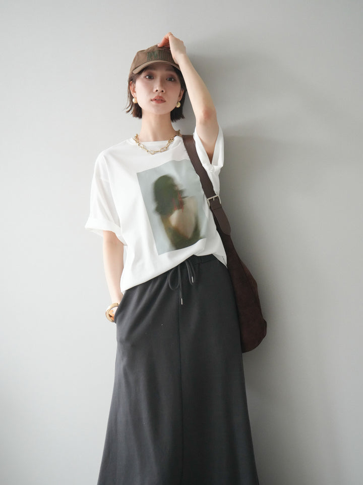 [SET]ブラーアートフォトTシャツ+選べるアクセセット(2set)