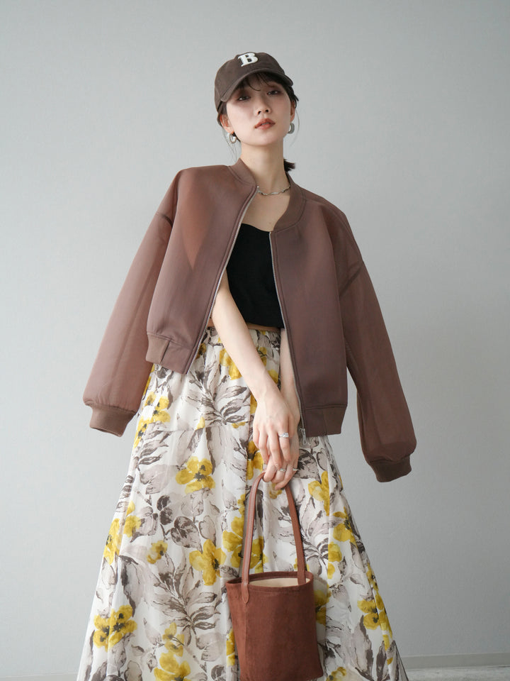 [予約]シアーダンボールボリュームスリーブMA-1/ブラウン