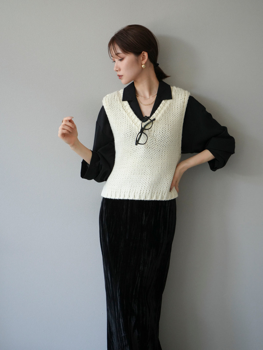 [予約]レーヨンライクショートジャケット/グリーン