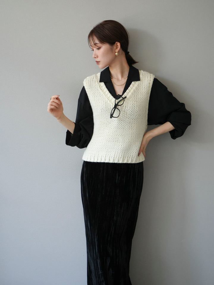 [予約]レーヨンライクショートジャケット/グリーン