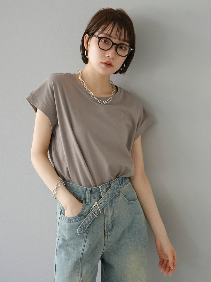 [Pre-order] French Sleeve T-shirt/Grey