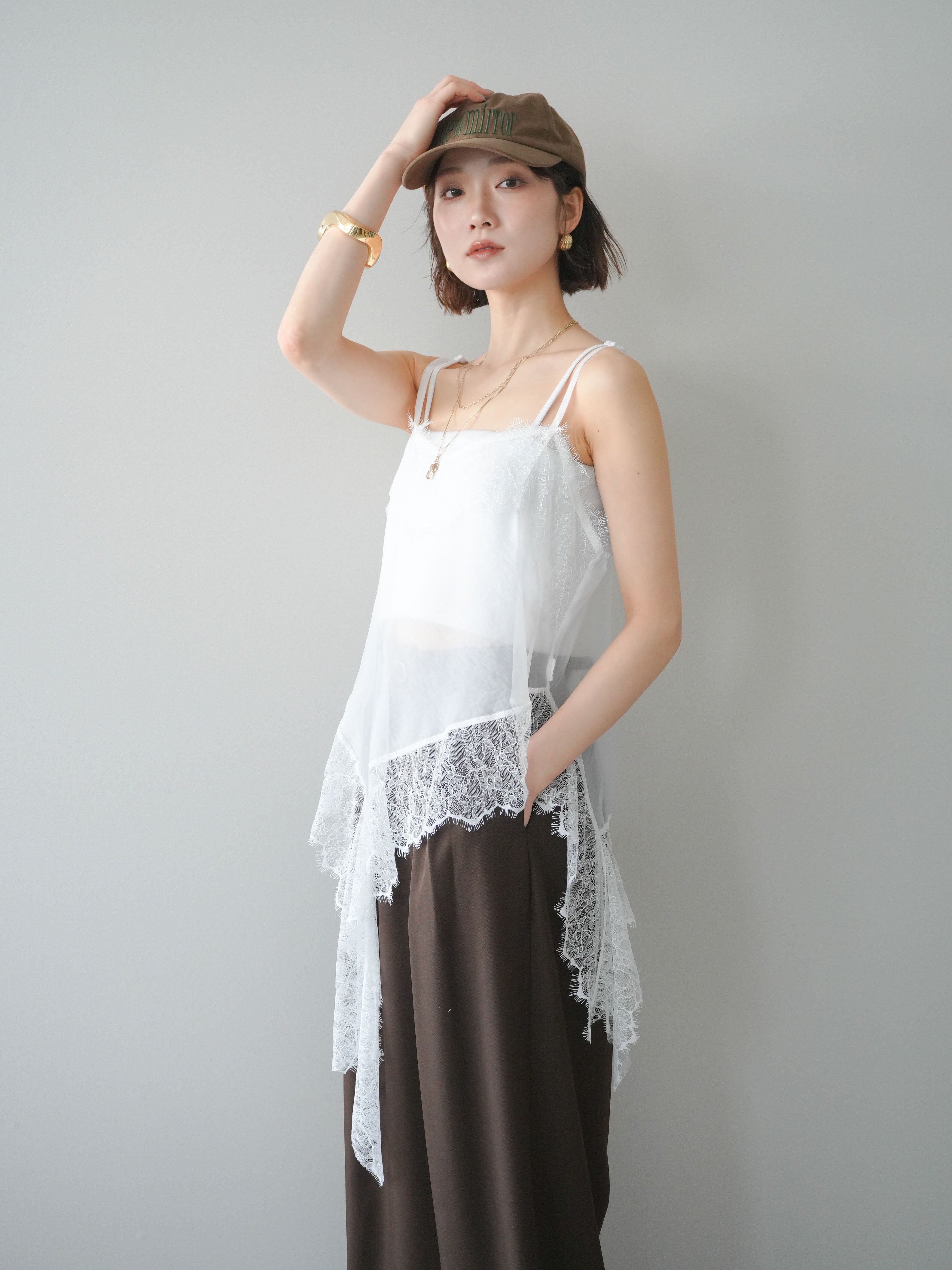 【新品未使用】Róhe アシンメトリックヘムキャミソール ホワイトROHE 予約]アシメヘムシアーキャミソール/white – Lumier