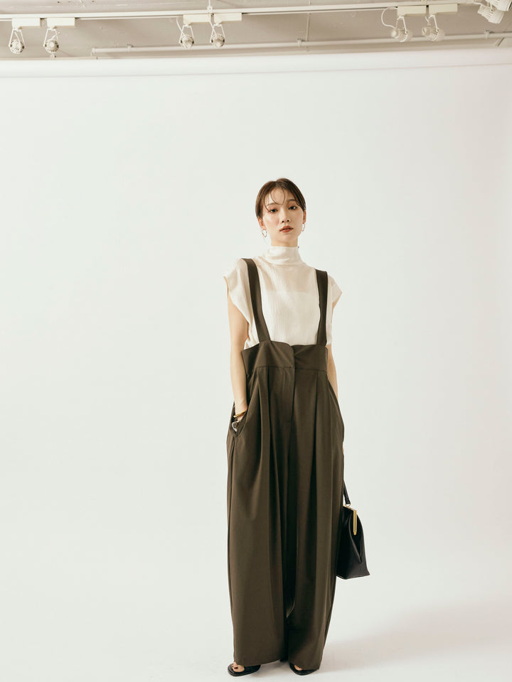 [予約]ICE TOUCH コクーンサロペット/イエローブラウン