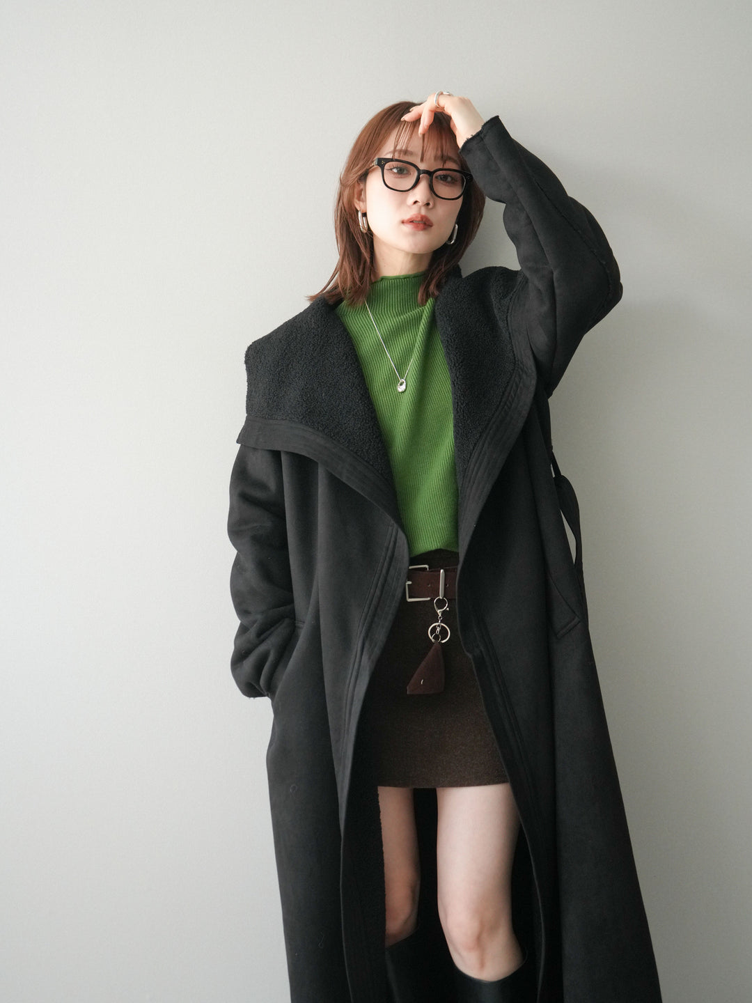 [予約]BIGカラームートンコート/black