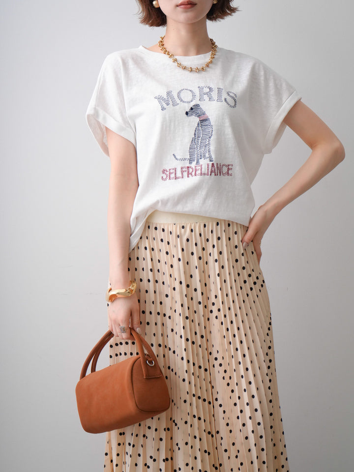 [SET]ドッグエンブロイダリーTEE+ドッグエンブロイダリーTEE(2set)