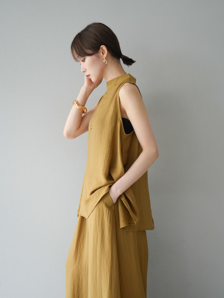 [SET]ホルターネックバックスリットブラウス＆スーパーワイドパンツSET UP(2set)