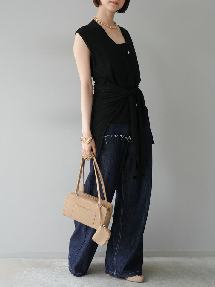 【預購】提臀牛仔褲/深藍色