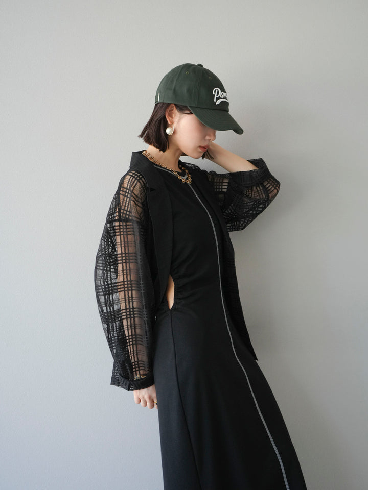 【預購】巴黎標誌刺繡棒球帽/綠色