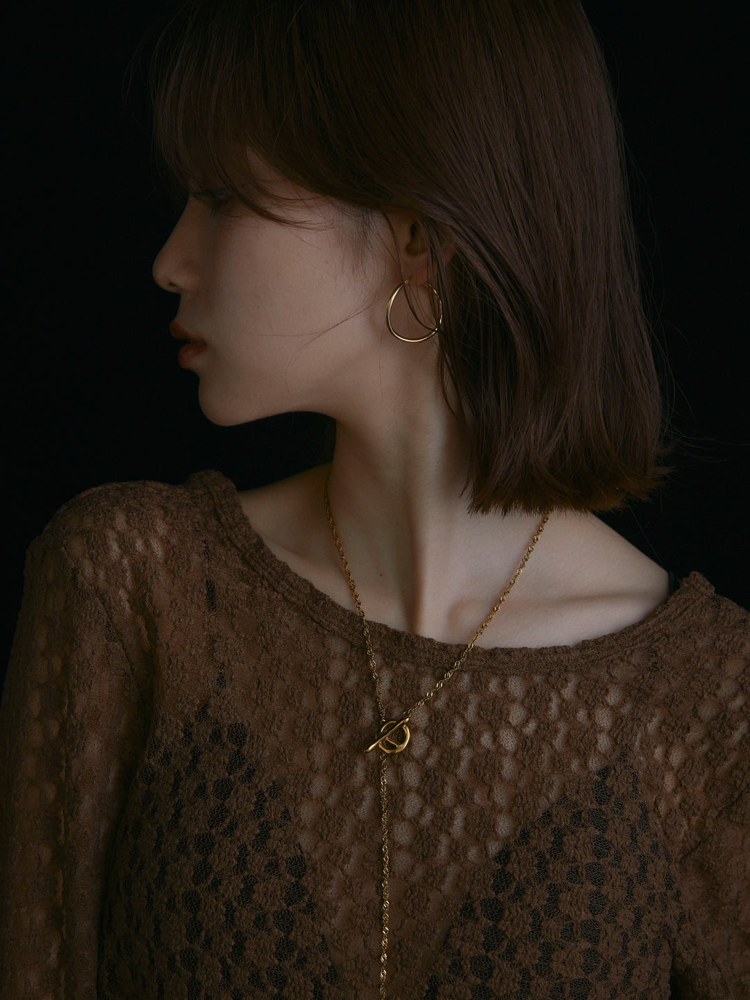 【Allure】[SET]バックラウンドレーストップス+バックラウンドレーストップス(2set)