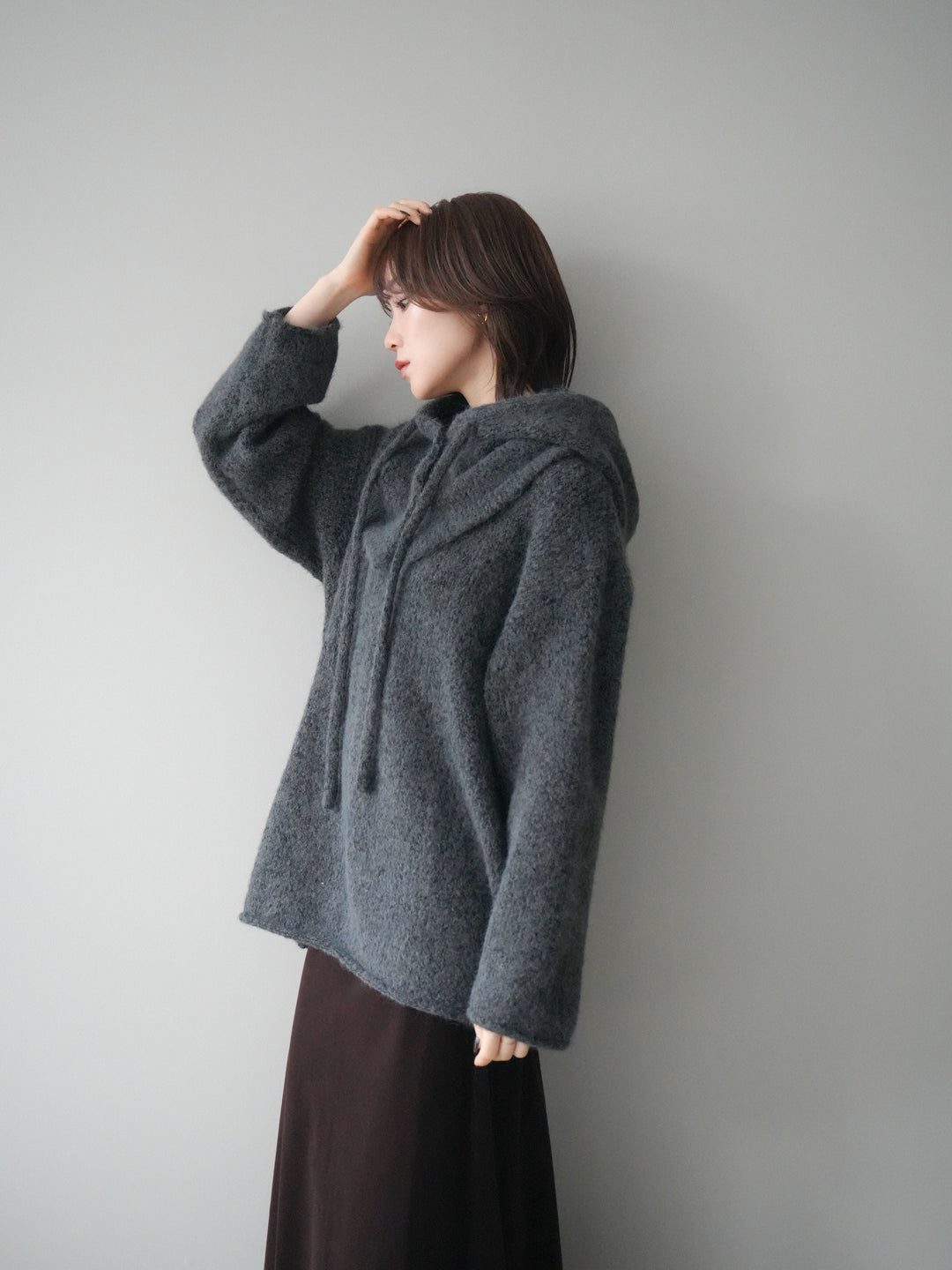 [予約]バラクラバSETニットプルオーバー/darkgray