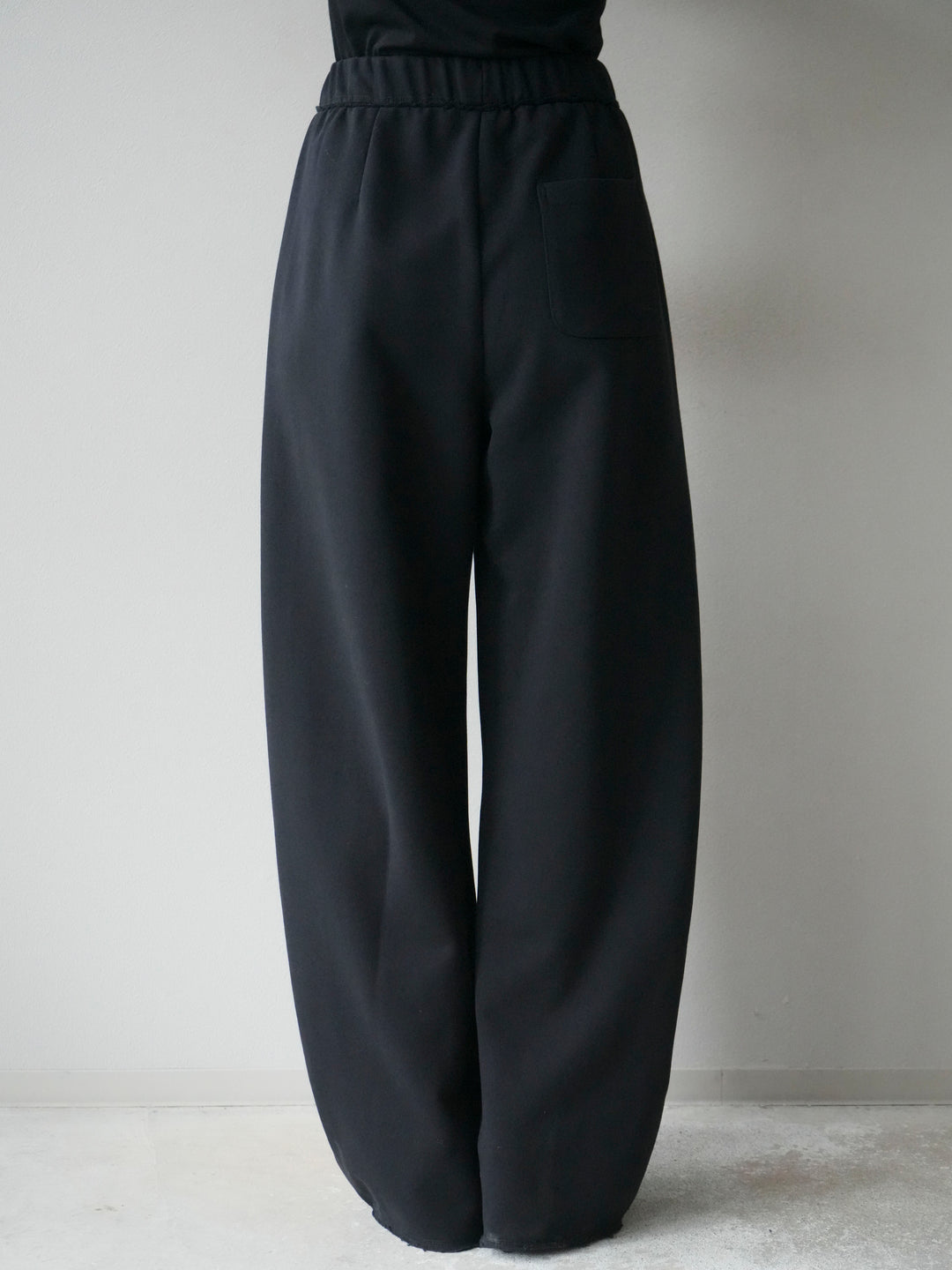 [予約]アウトシームカットオフスエットパンツ/navy