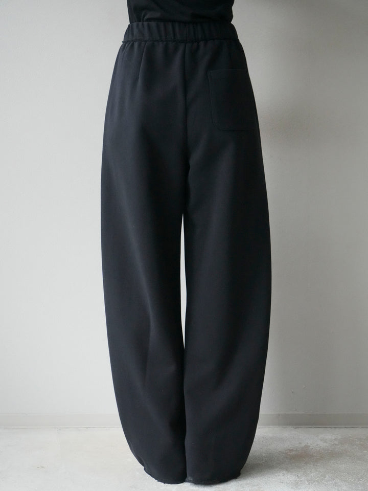 [予約]アウトシームカットオフスエットパンツ/navy