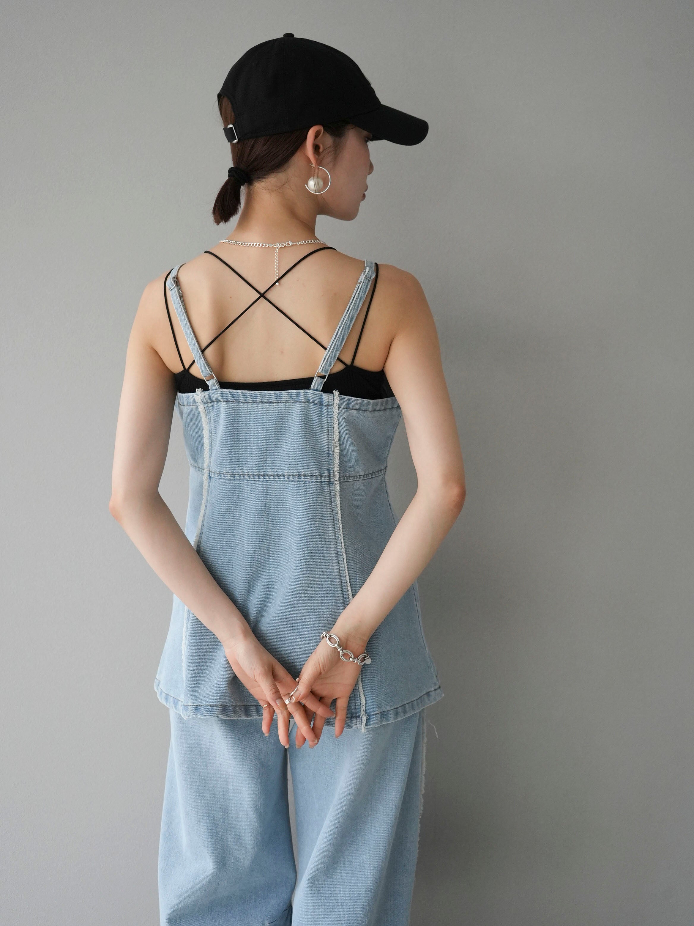 キャミソール　デニム sakishimatokyo キャミソール 「選べるサイズ」デニムビスチェ