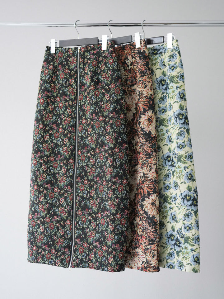 [SET]スウェードオーバーブルゾン+ゴブランフロントジップタイトスカート(2set)