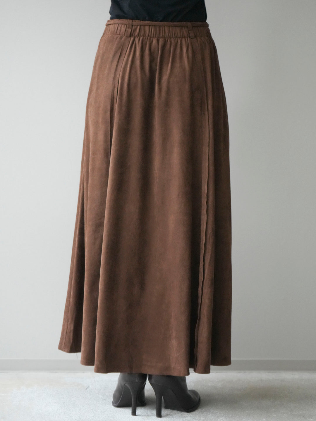 [予約]スエードマーメイドスカート/brown