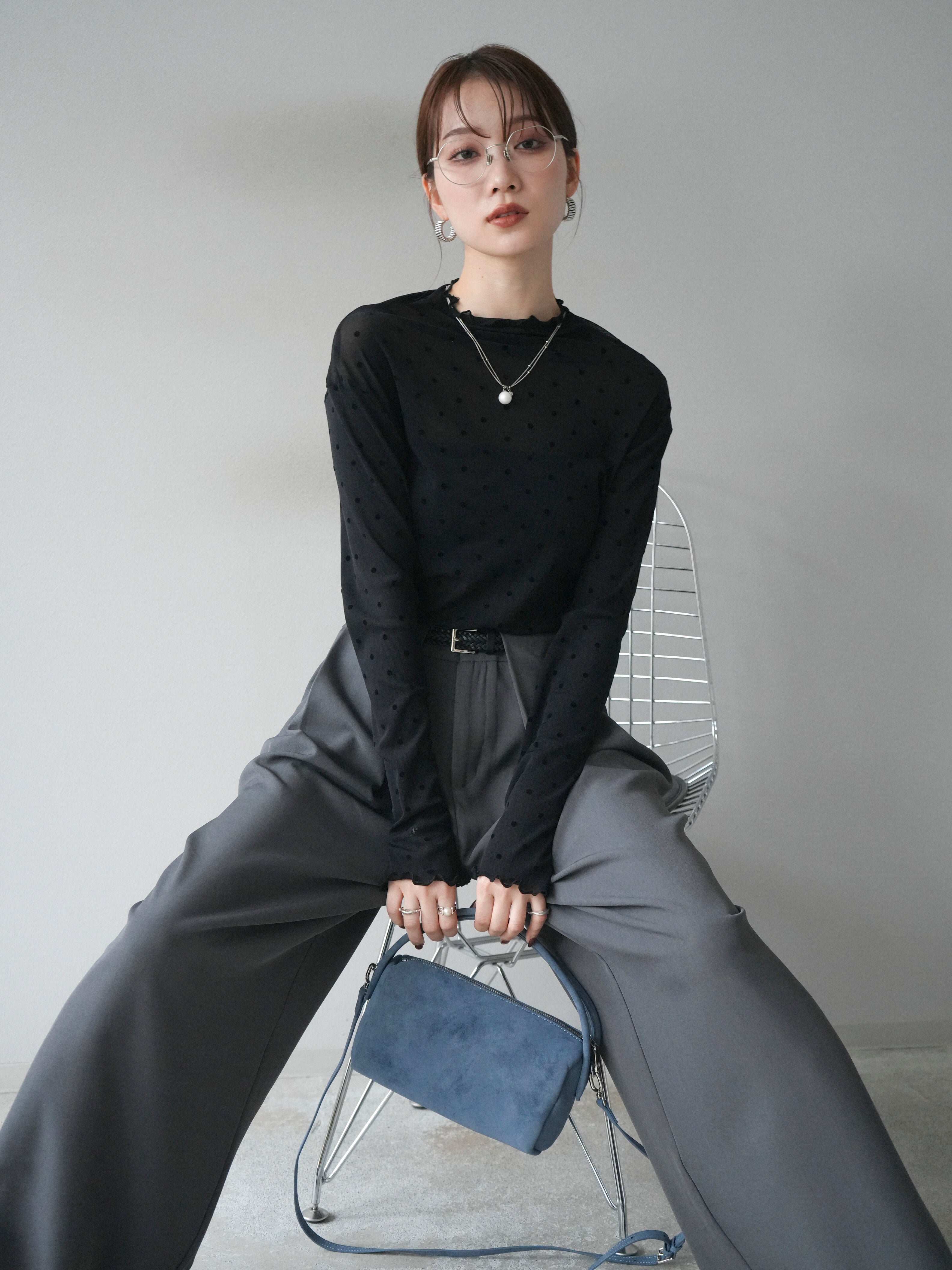 予約]ドットシアートップス/black – Lumier