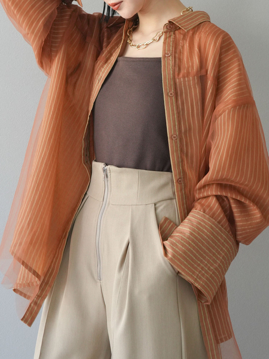 【預訂】大鏈條項鍊/金色