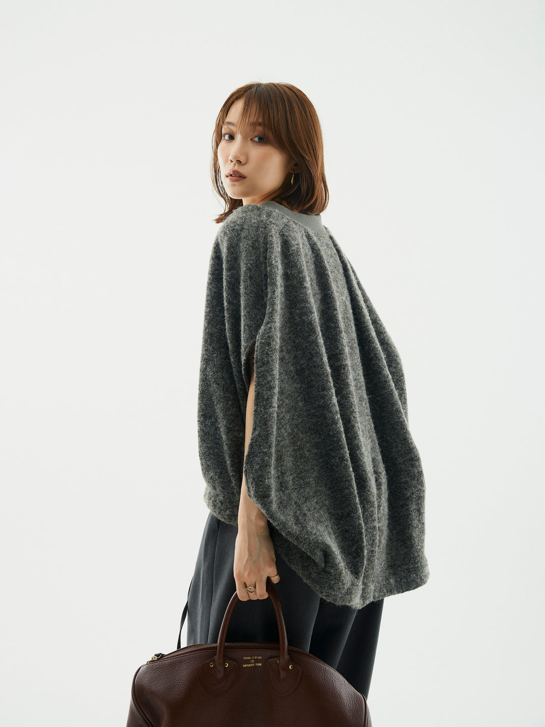 【Allure】[SET]ウール混コクーンブルゾン+ウール混コクーンブルゾン(2set)