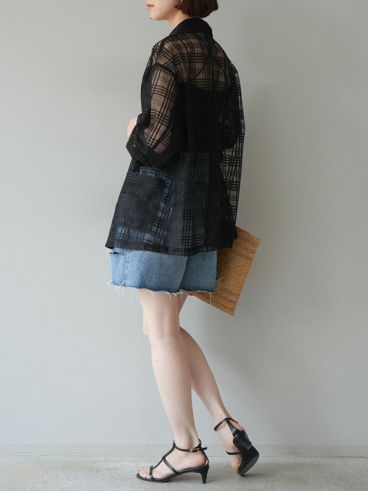 【預購】寬鬆半身牛仔褲/藍色