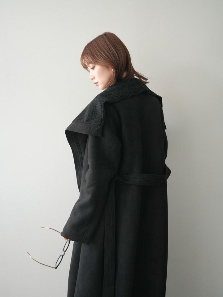 [予約]BIGカラームートンコート/black