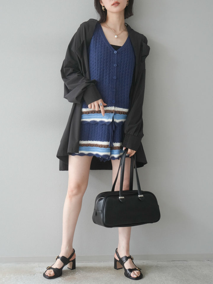 [予約]ICE TOUCH ２WAYオーバーシャツ/ブラック