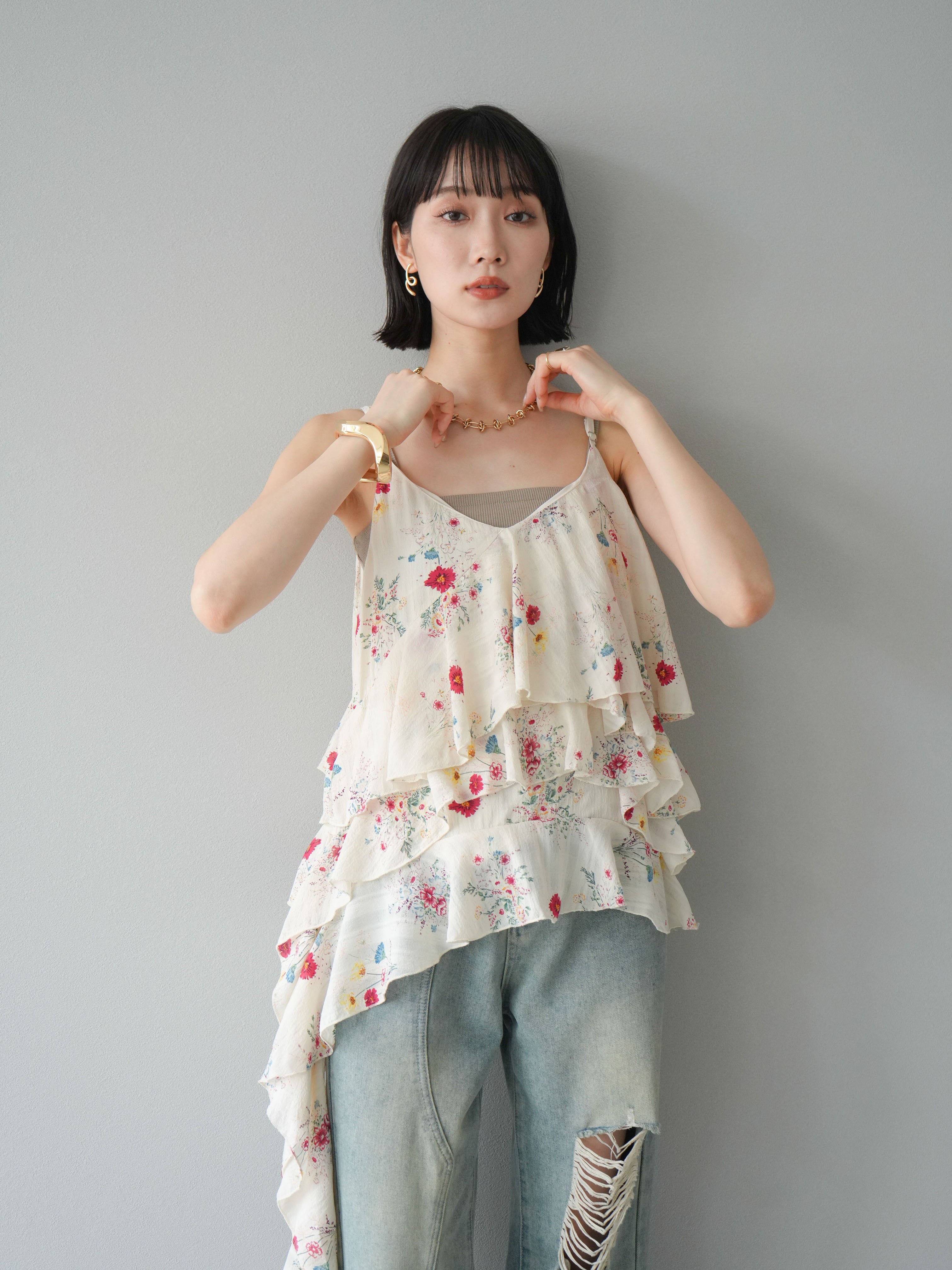 d.i.a/アシンメトリーリングキャミソール d.i.a/アシンメトリーリングキャミソール