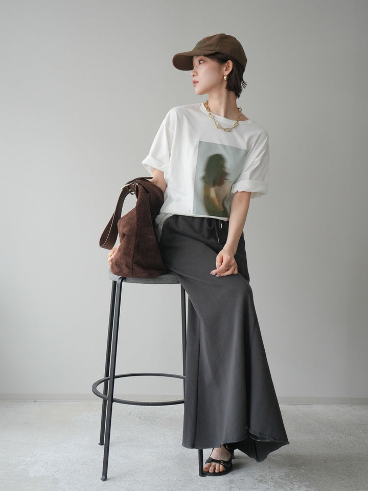 [SET]ブラーアートフォトTシャツ+選べるアクセセット(2set)