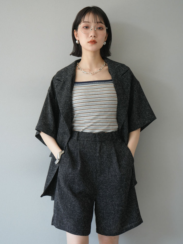 [SET]サマーツイードハーフジャケット+サマーツイードハーフパンツ(2set)