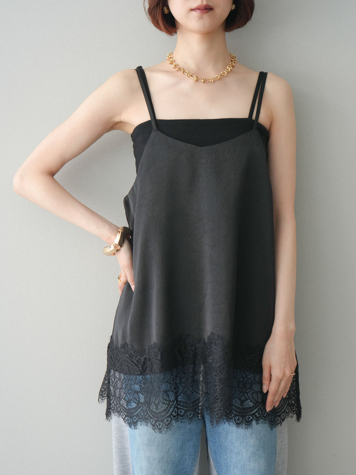 [SET]レーストリムキャミソール+レーストリムキャミソール(2set)