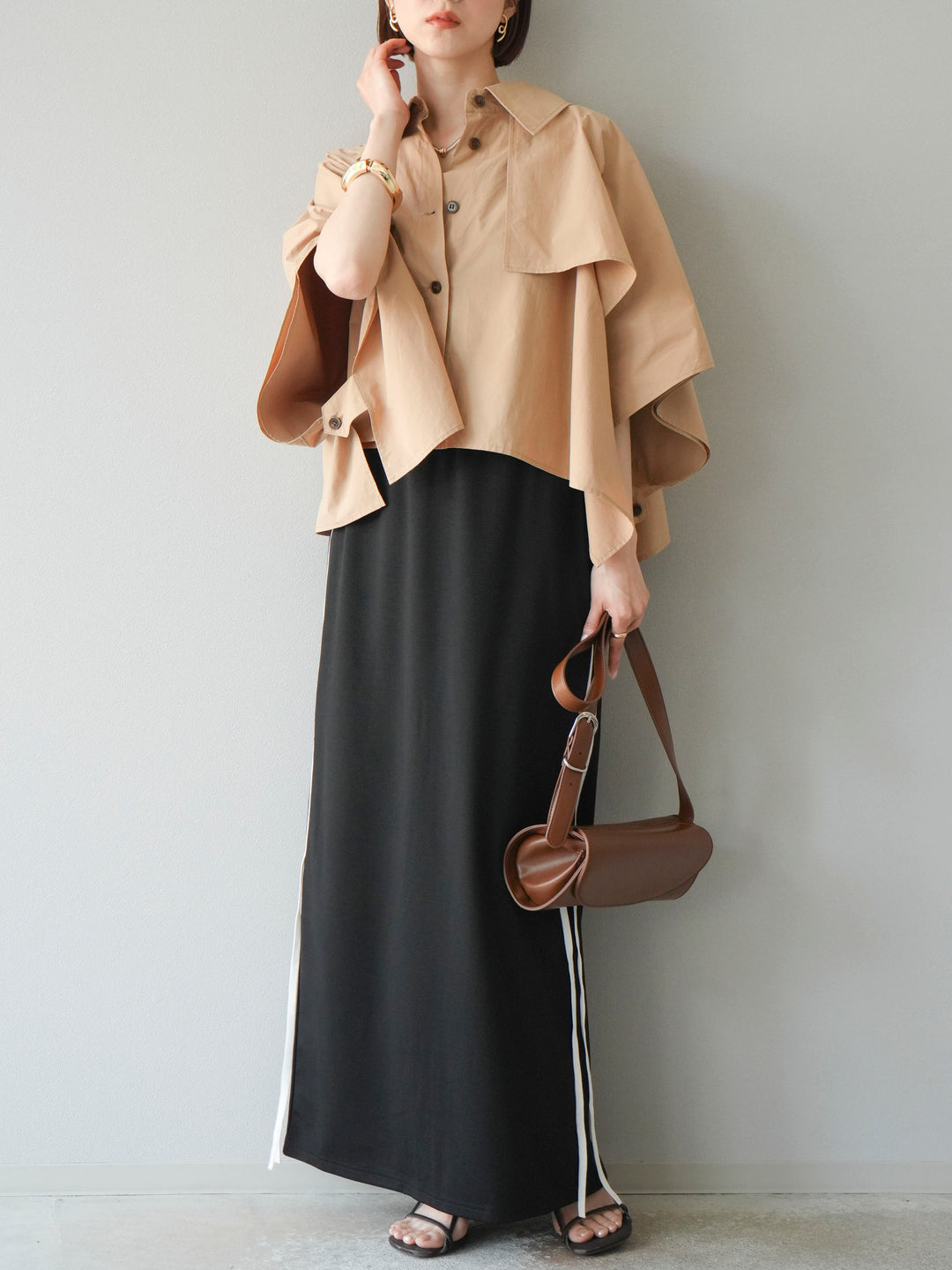 [預購] Sideline 球衣窄裙/黑色