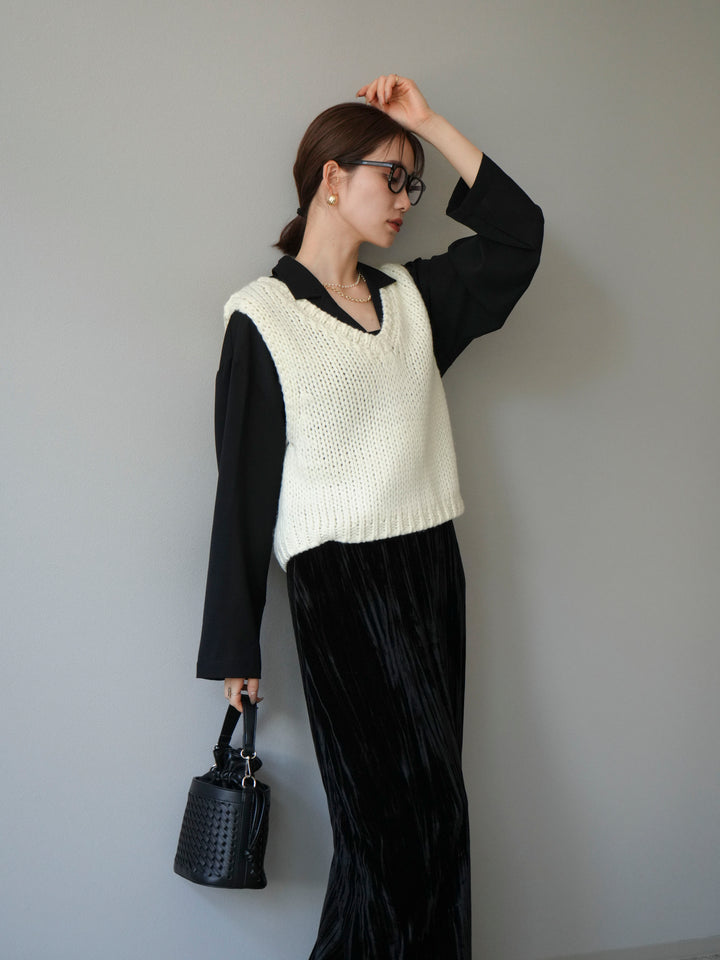 [予約]レーヨンライクショートジャケット/グリーン