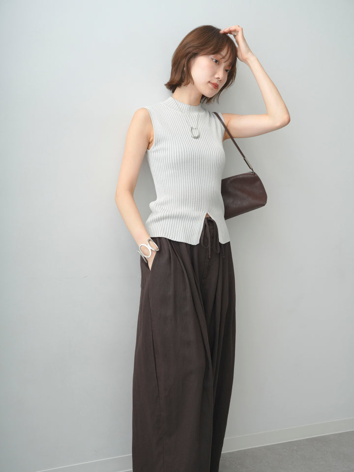 【套裝】羅紋無袖針織上衣 + 配件套裝（2 套）