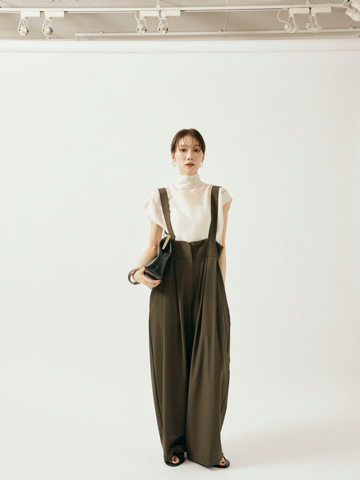 [予約]ICE TOUCH コクーンサロペット/イエローブラウン