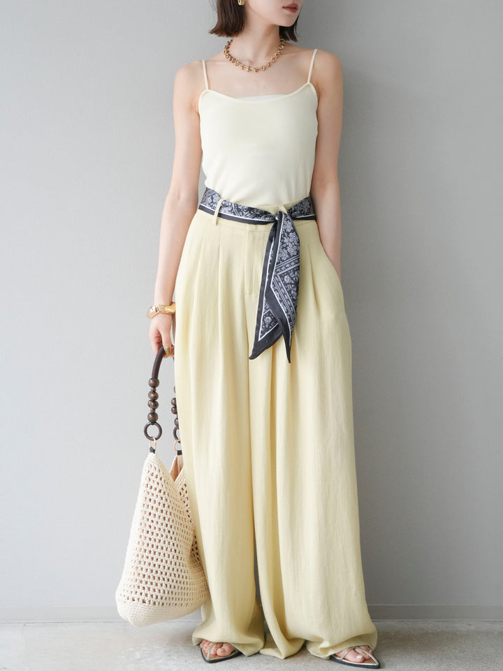 [予約]レーヨンニットキャミソール/アイボリー