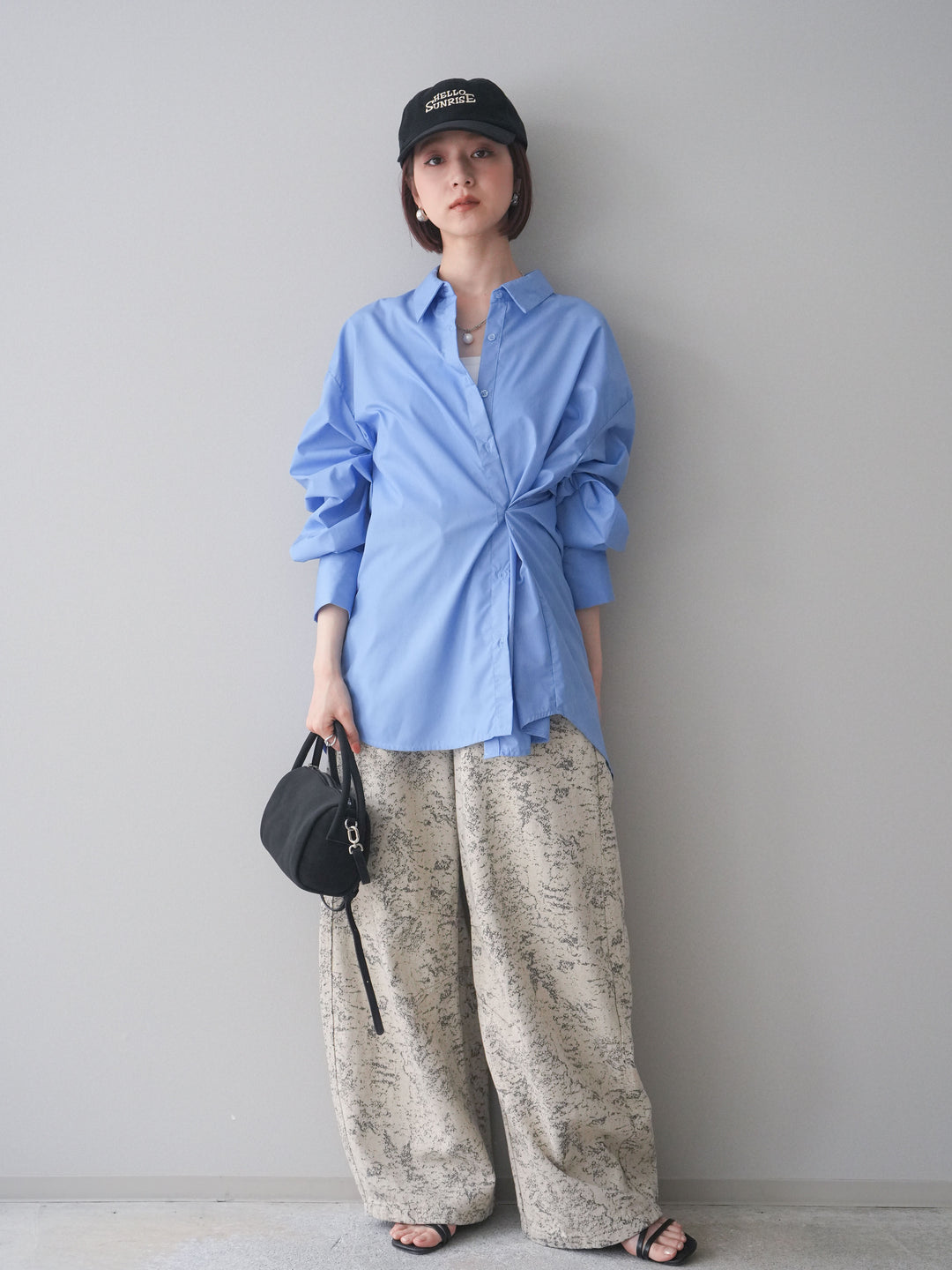 [SET]ジャガードカーブデニムパンツ+ジャガードカーブデニムパンツ(2set)