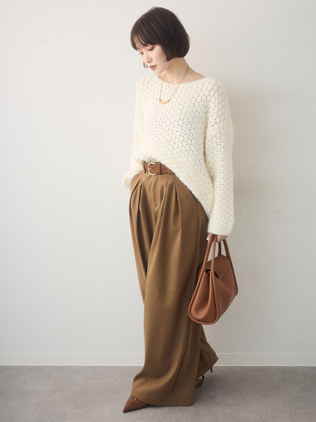 [SET]ダブルタックドレープストレートワイドパンツ+ダブルタックドレープストレートワイドパンツ(2set)