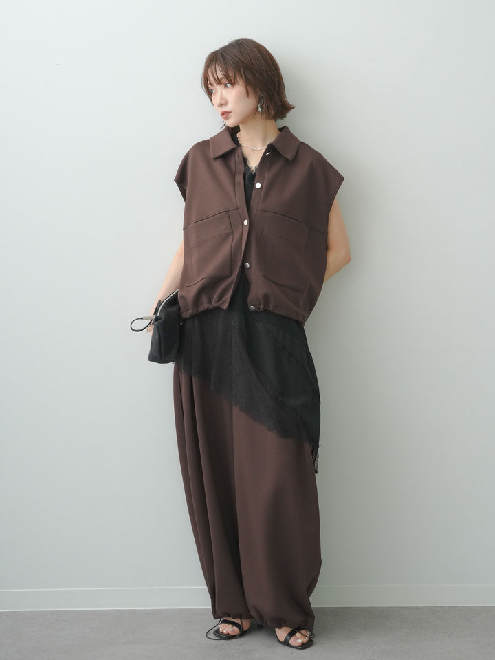 [SET]ボンディングドロストタックパンツ+ボンディングドロストタックパンツ(2set)
