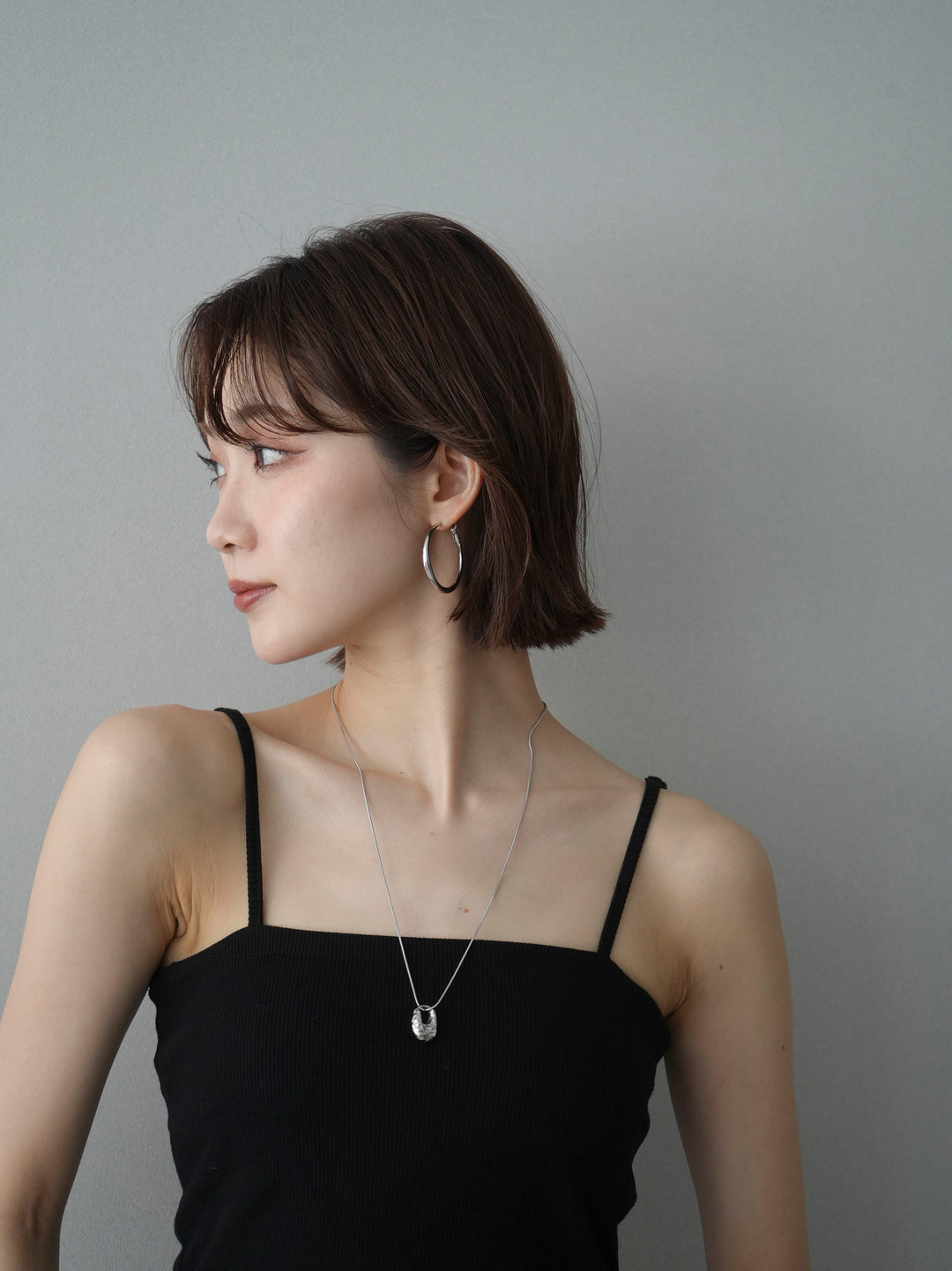 [予約]ビックフープピアス/gold