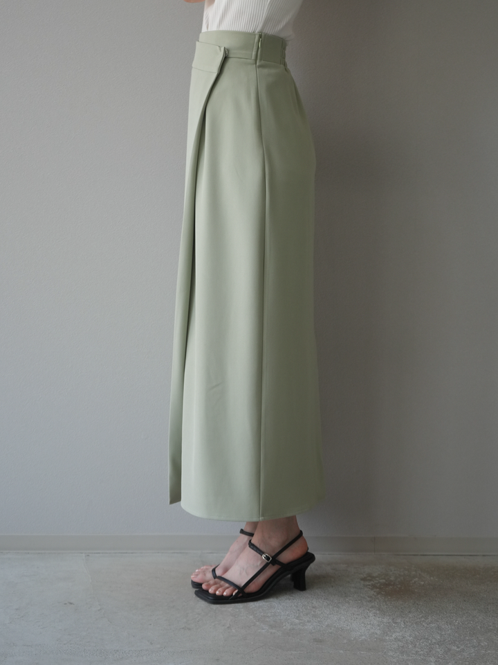 [予約]ツイルラップナロースカート/ライトグリーン S