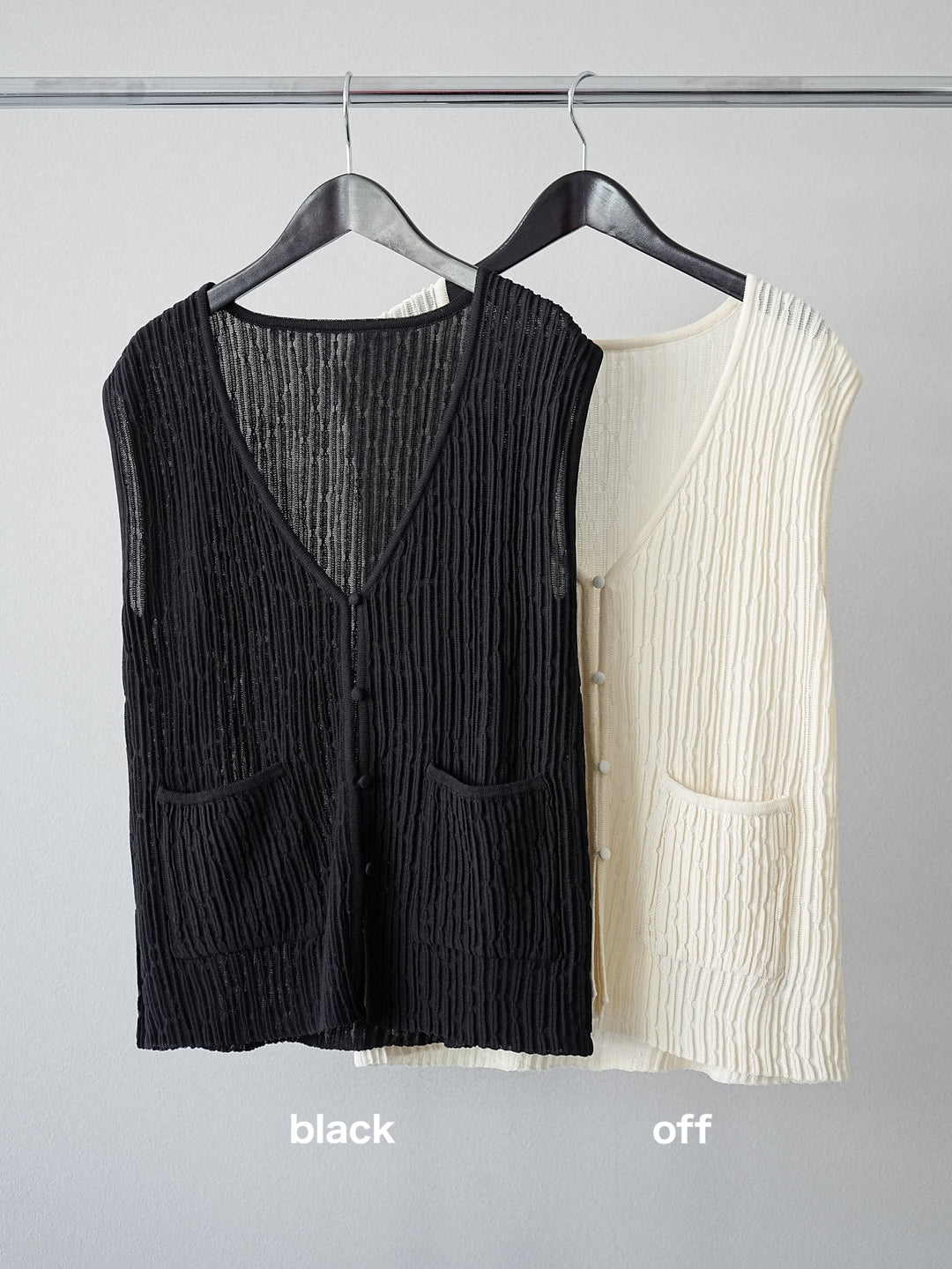 [SET] 波浪夏季針織背心+柳葉寬腿褲（2件套）