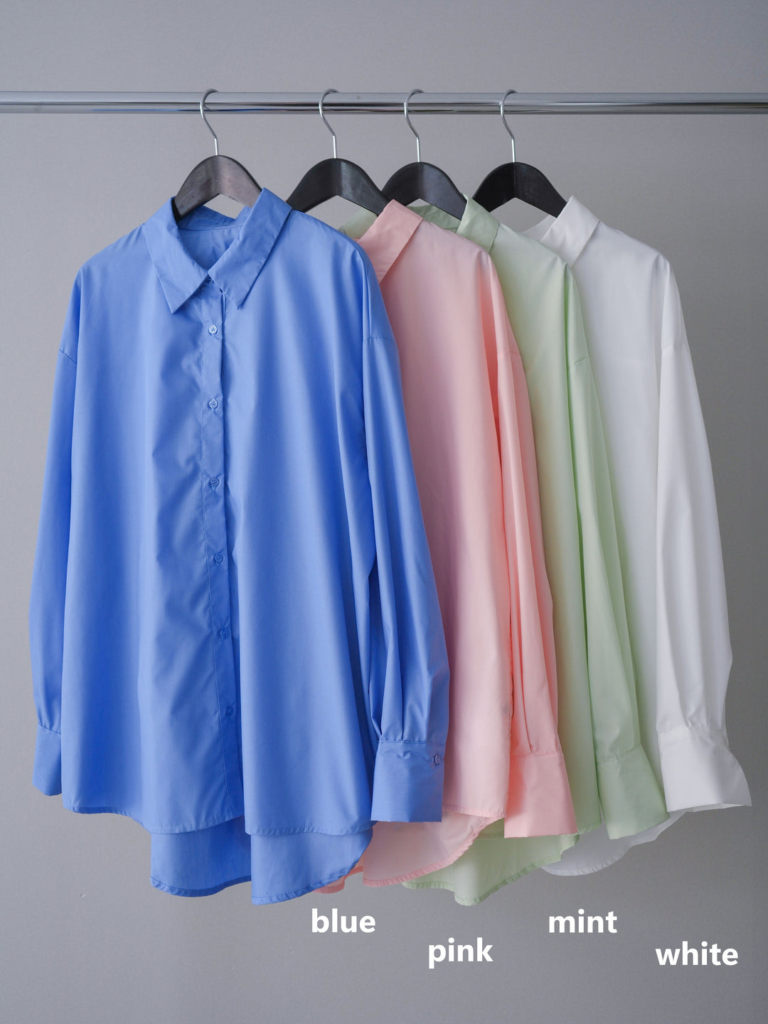 [SET]2wayベーシックルーズシャツ+パネルレースイージーパンツ(2set)